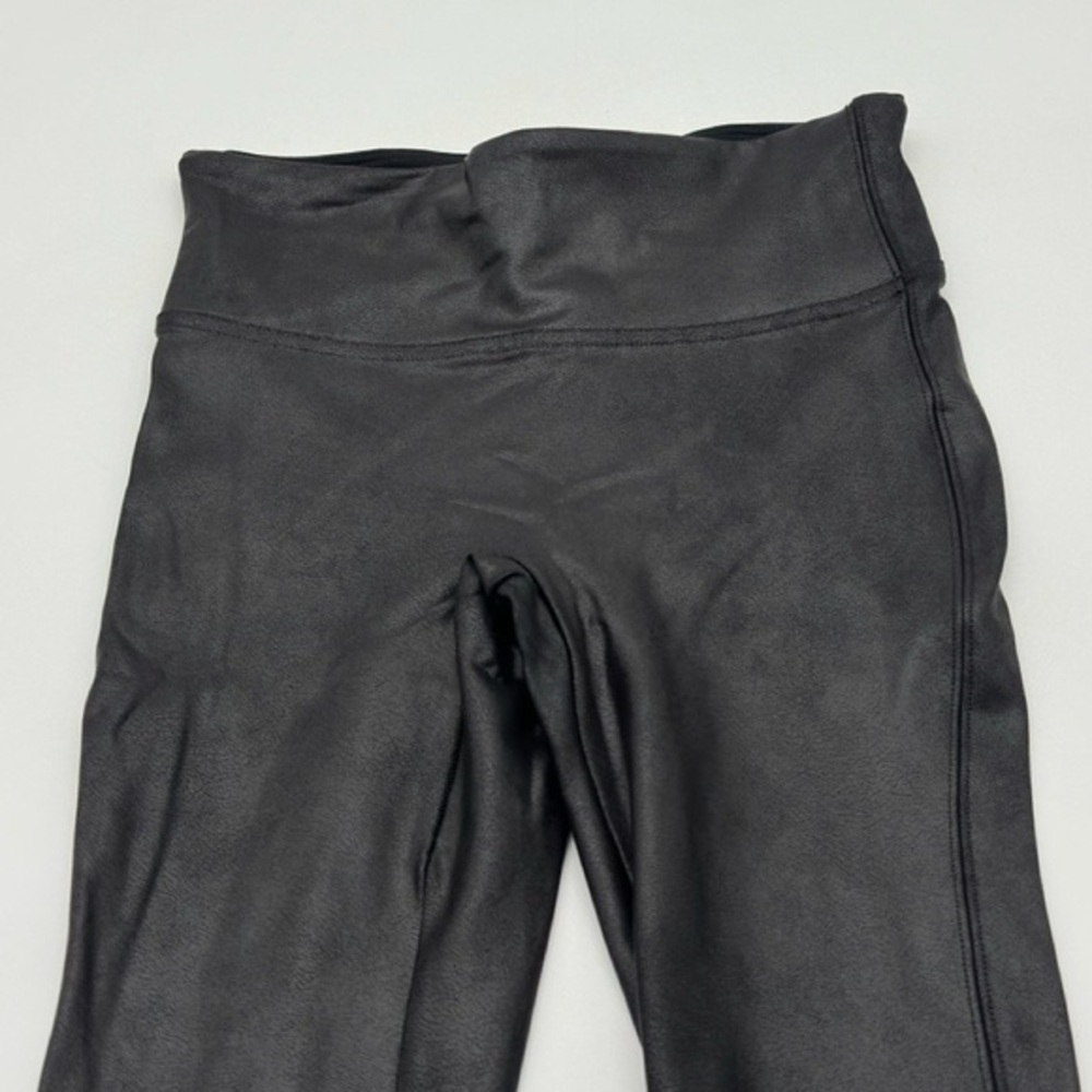 Spanx Shimering  faux Women's Size X Small Black Nylon Blend  High rise stretchy - Picture 5 of 13